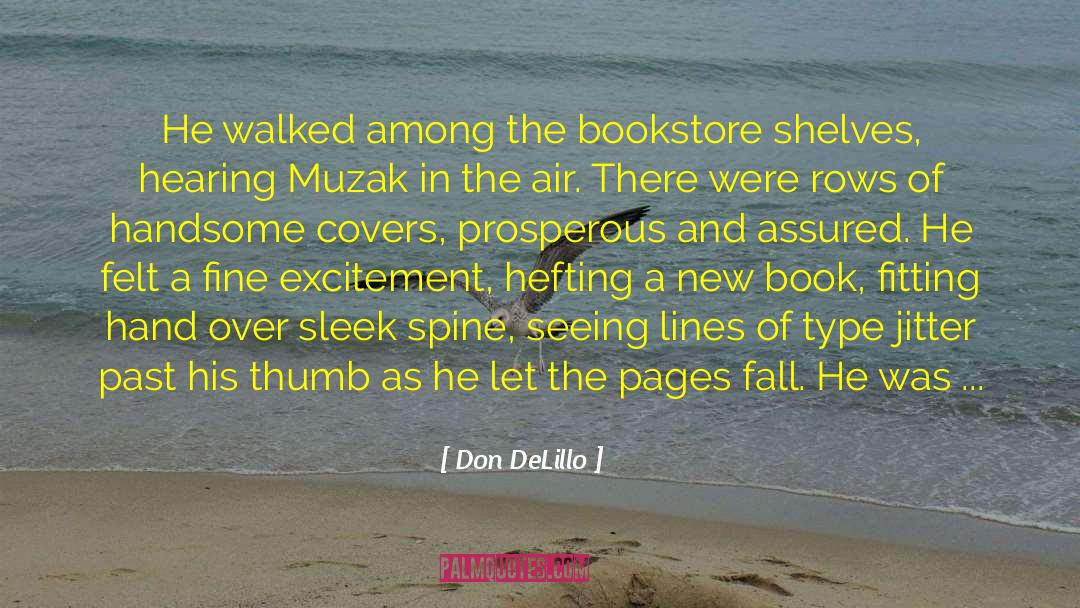 Book Shelves Library quotes by Don DeLillo