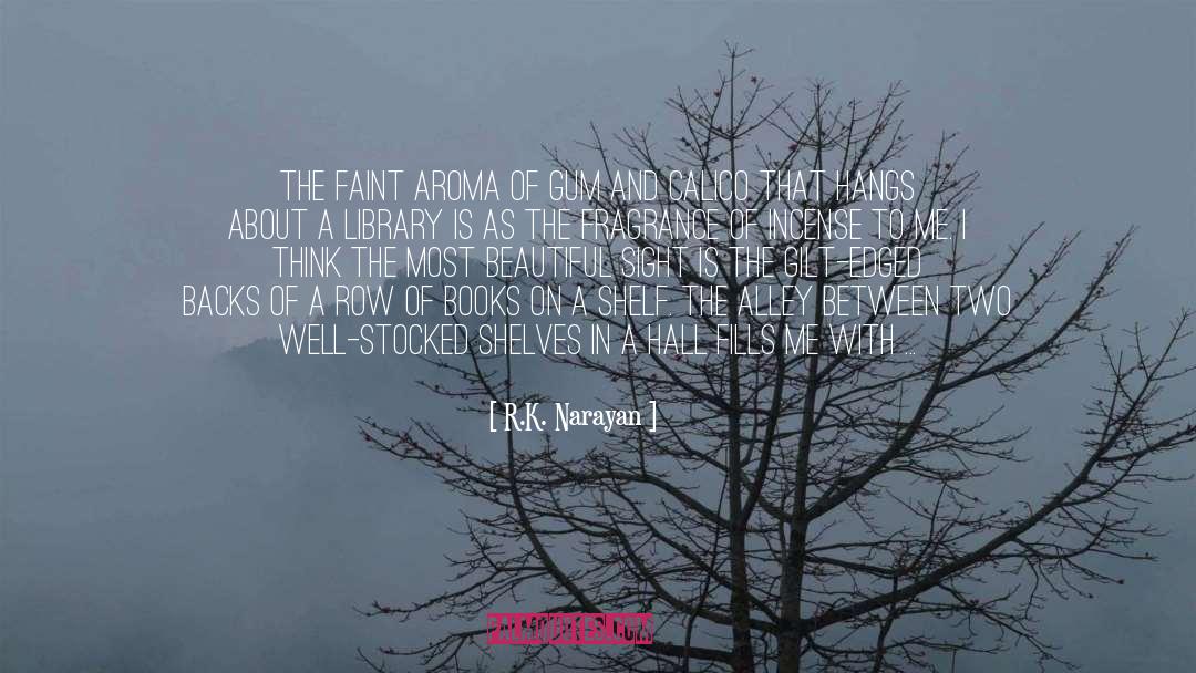 Book Shelves Library quotes by R.K. Narayan