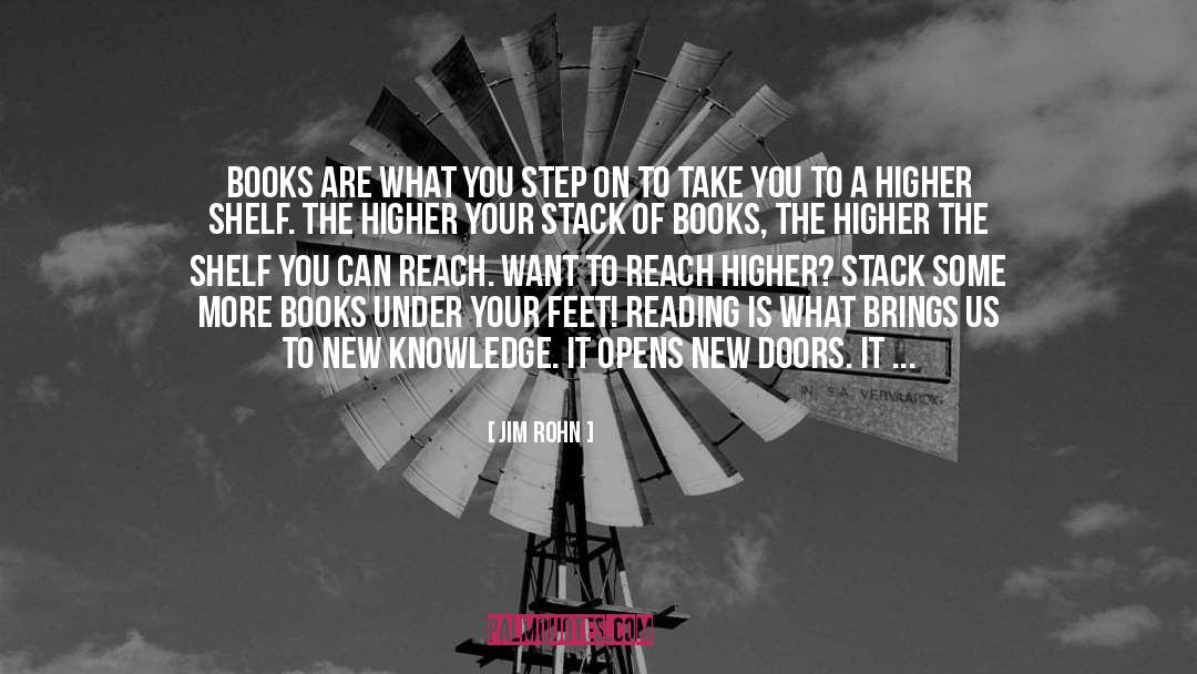 Book Shelves Library quotes by Jim Rohn