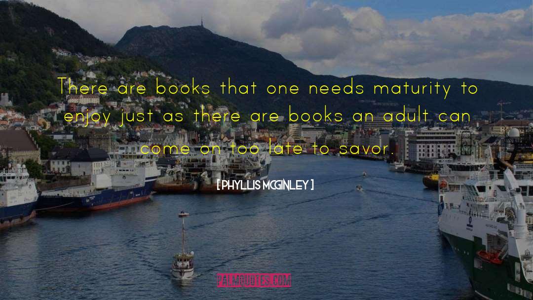 Book Titles quotes by Phyllis McGinley