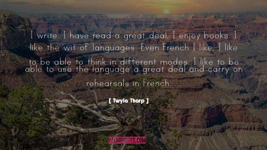 Book Videos quotes by Twyla Tharp