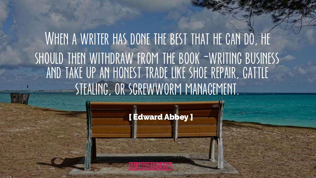 Book Writing quotes by Edward Abbey