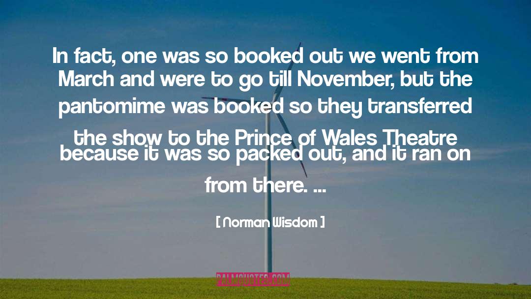 Booked quotes by Norman Wisdom