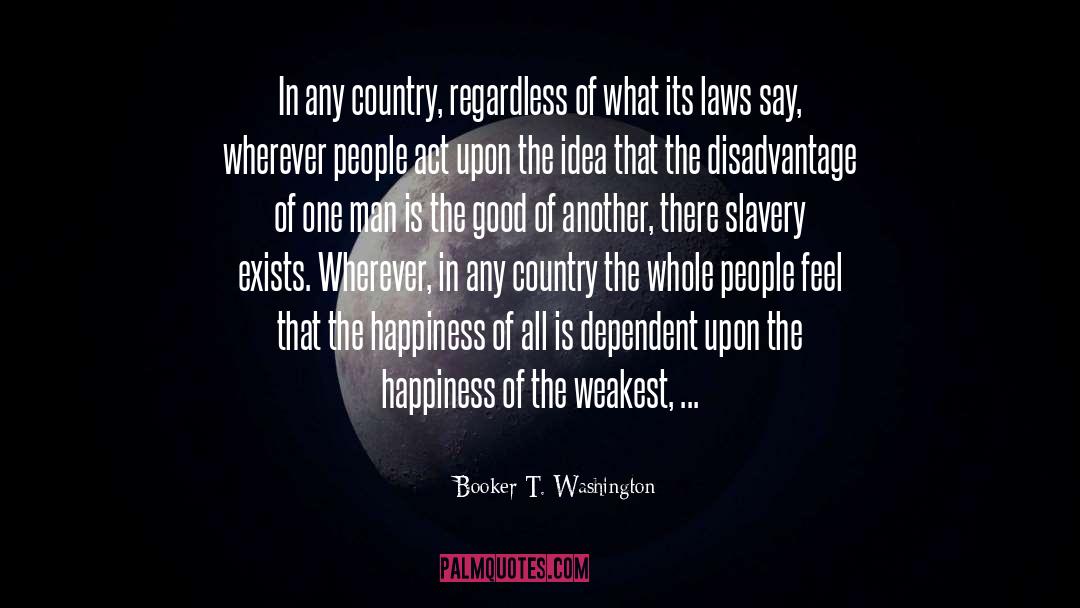 Booker quotes by Booker T. Washington