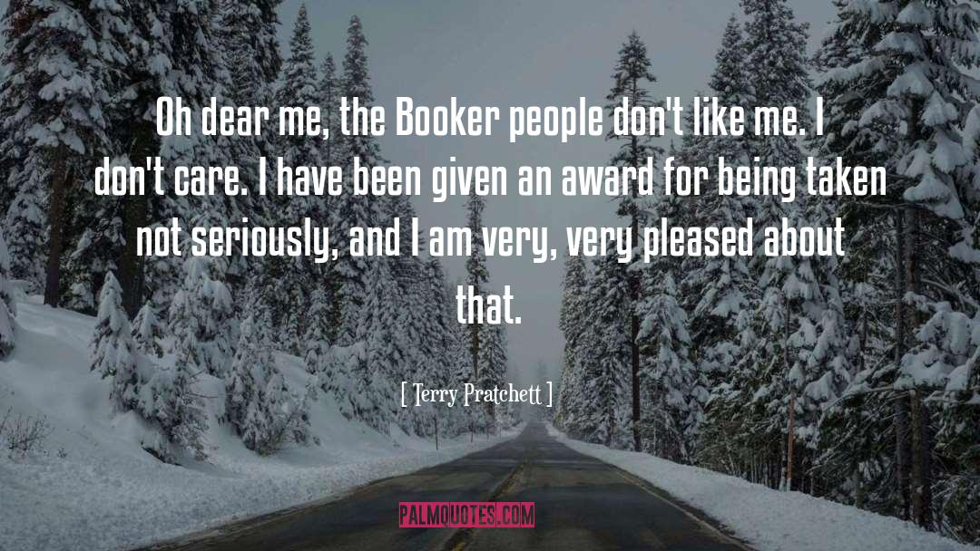 Booker quotes by Terry Pratchett