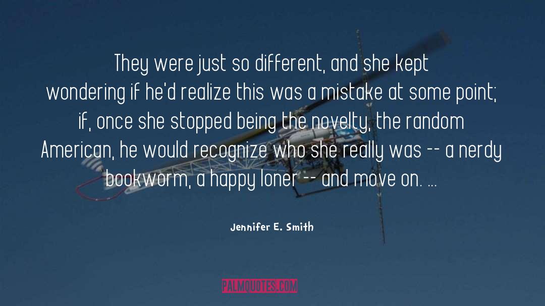 Bookish quotes by Jennifer E. Smith