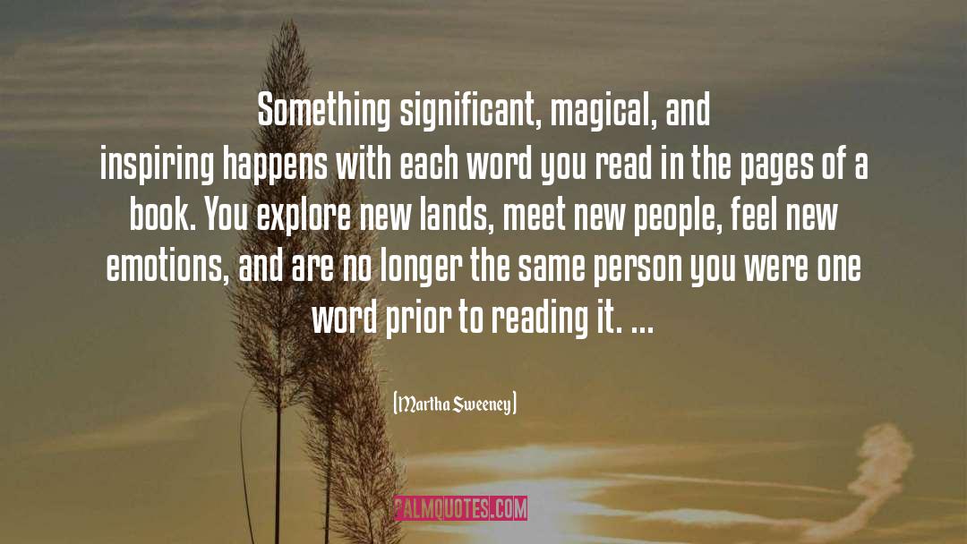 Bookish quotes by Martha Sweeney