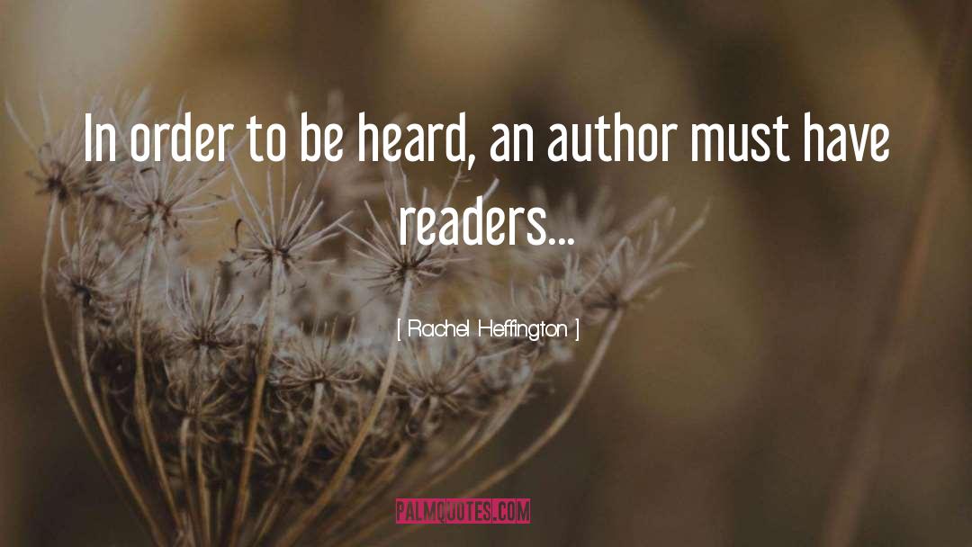 Books Authors Writers quotes by Rachel Heffington