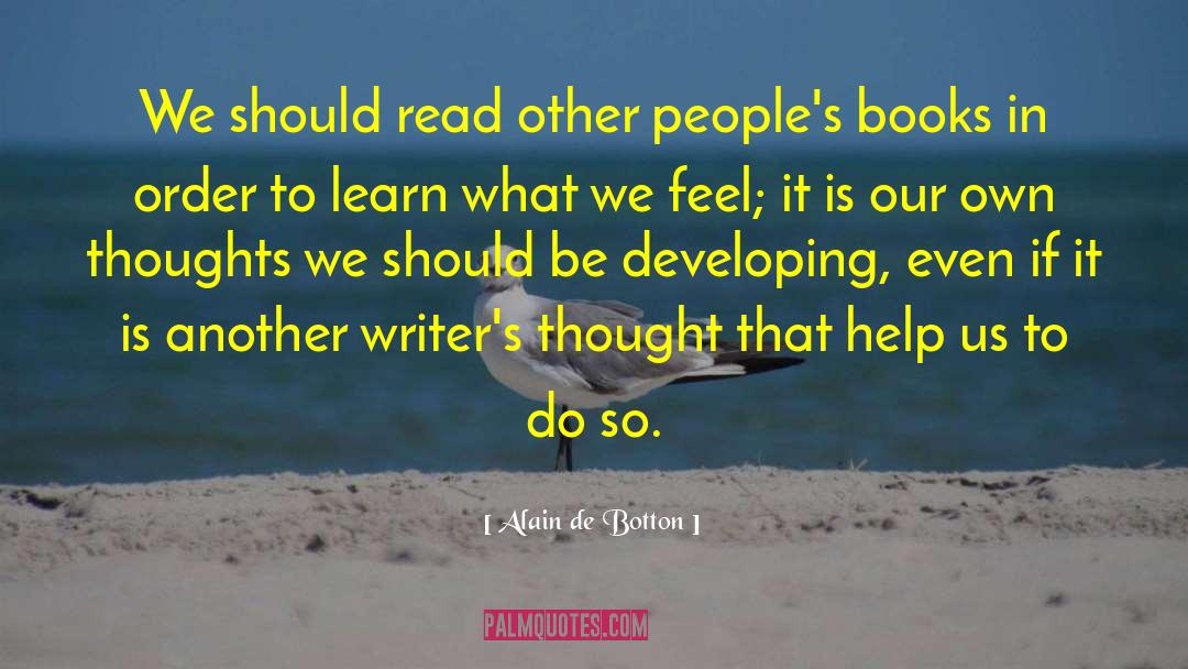 Books In Order quotes by Alain De Botton