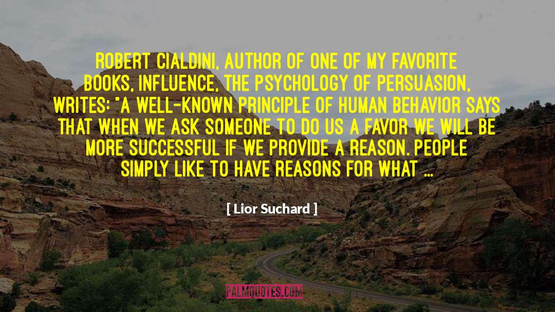 Books Influence quotes by Lior Suchard