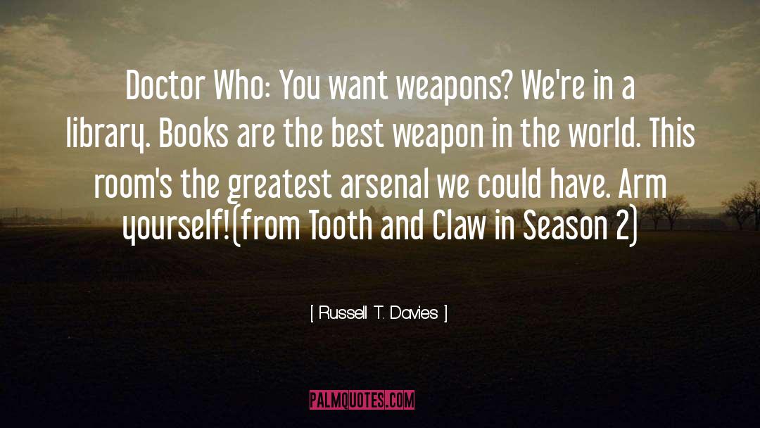 Books Music quotes by Russell T. Davies