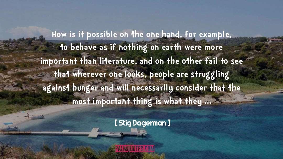 Books On Literature quotes by Stig Dagerman