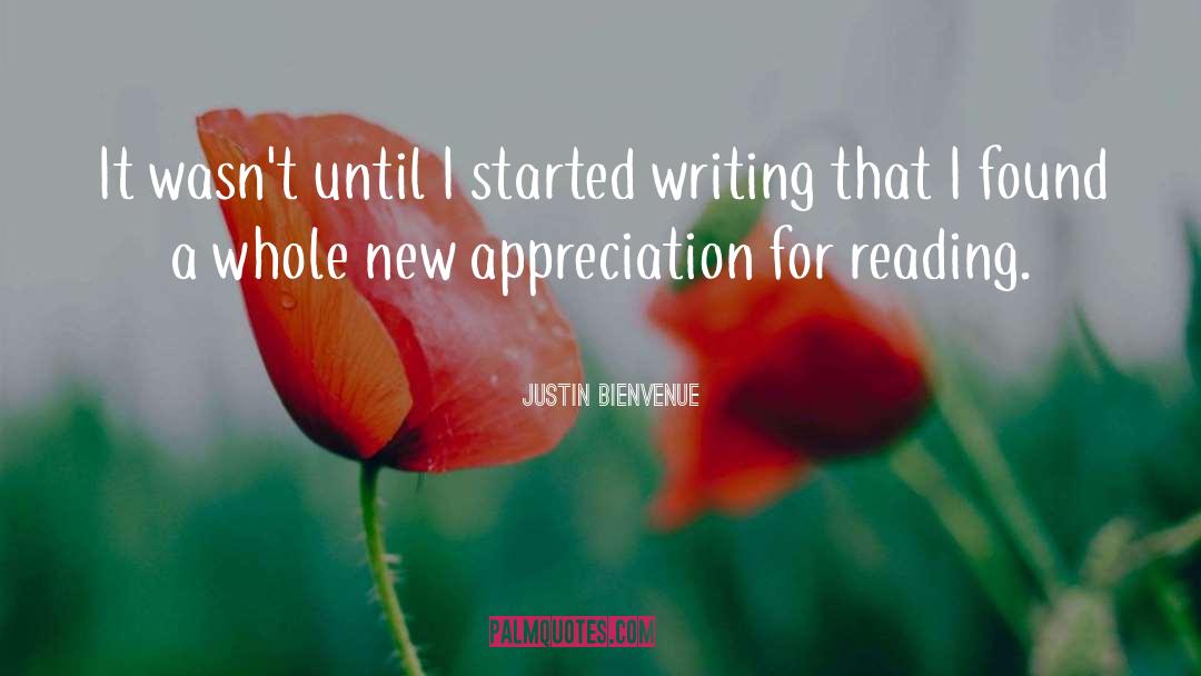 Books Writing quotes by Justin Bienvenue
