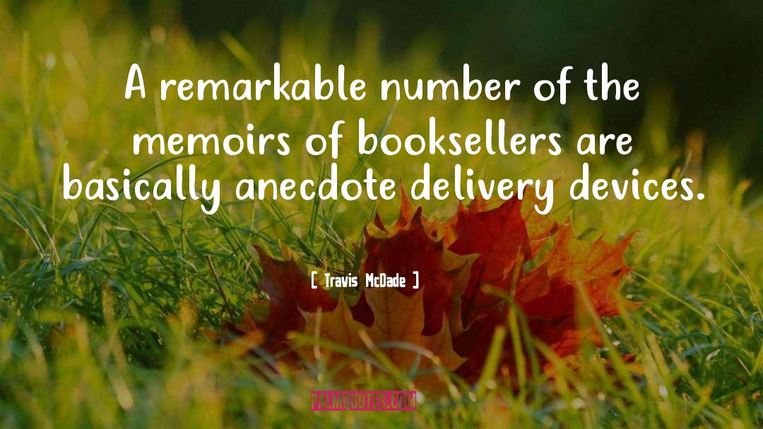 Bookseller quotes by Travis McDade