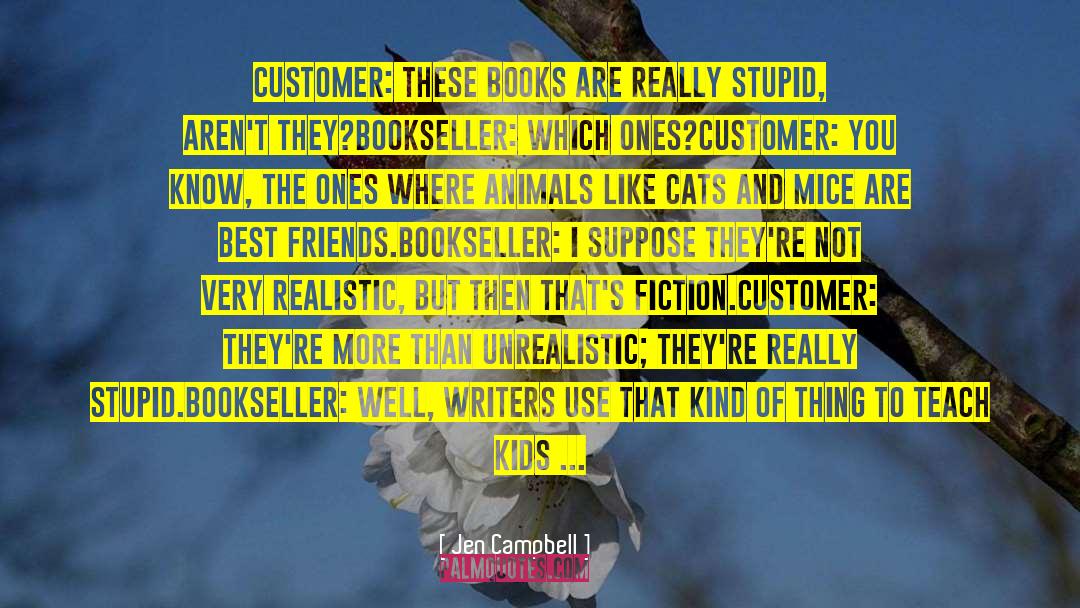 Bookseller quotes by Jen Campbell