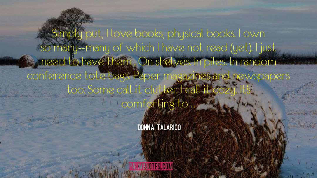 Bookshelves quotes by Donna Talarico