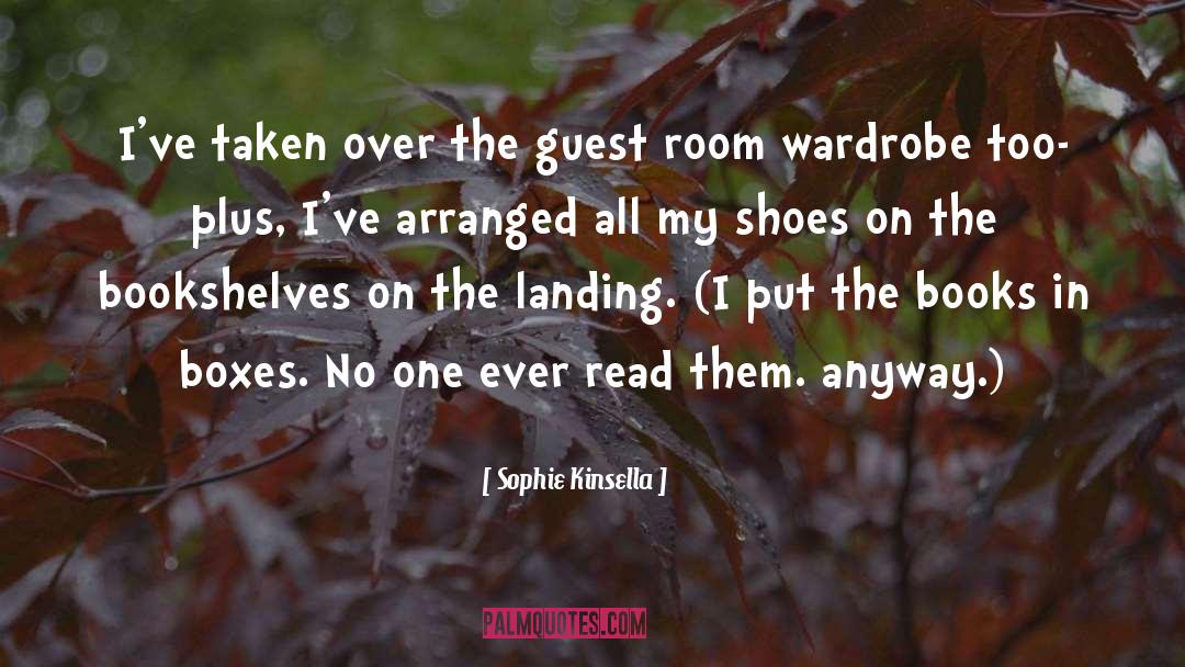 Bookshelves quotes by Sophie Kinsella
