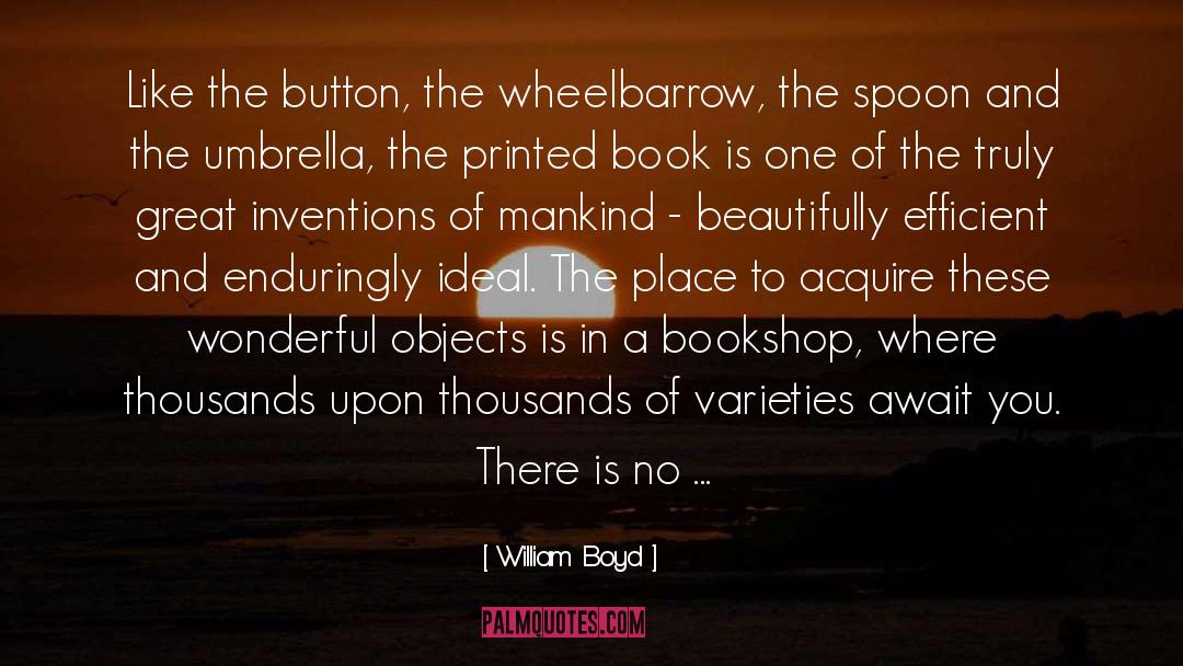 Bookshop quotes by William Boyd