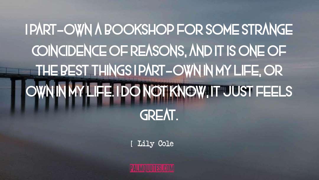 Bookshop quotes by Lily Cole