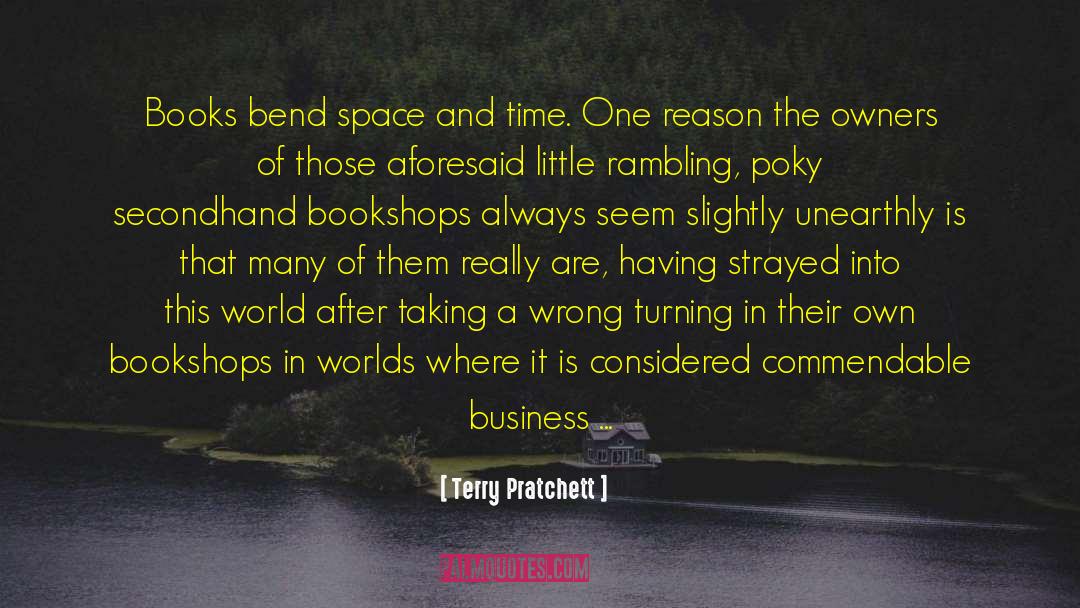 Bookshops quotes by Terry Pratchett