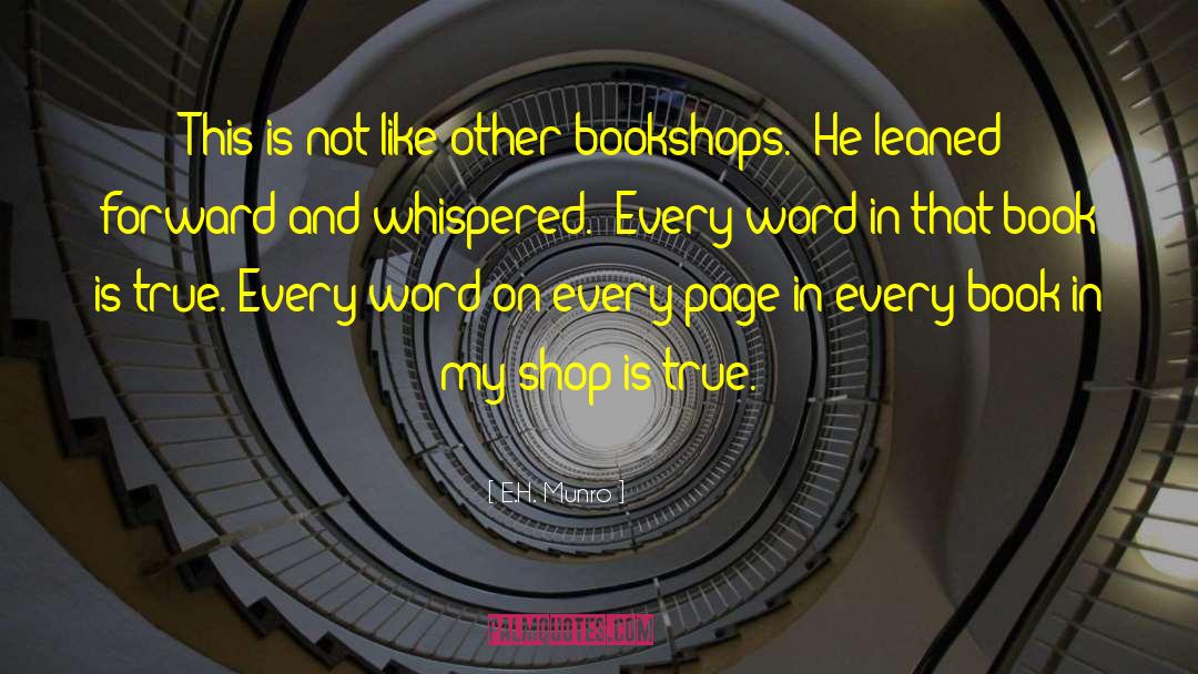 Bookshops quotes by E.H. Munro