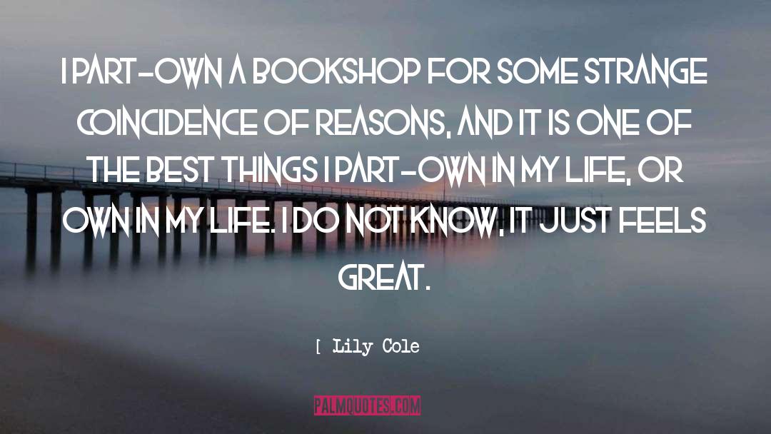 Bookshops quotes by Lily Cole