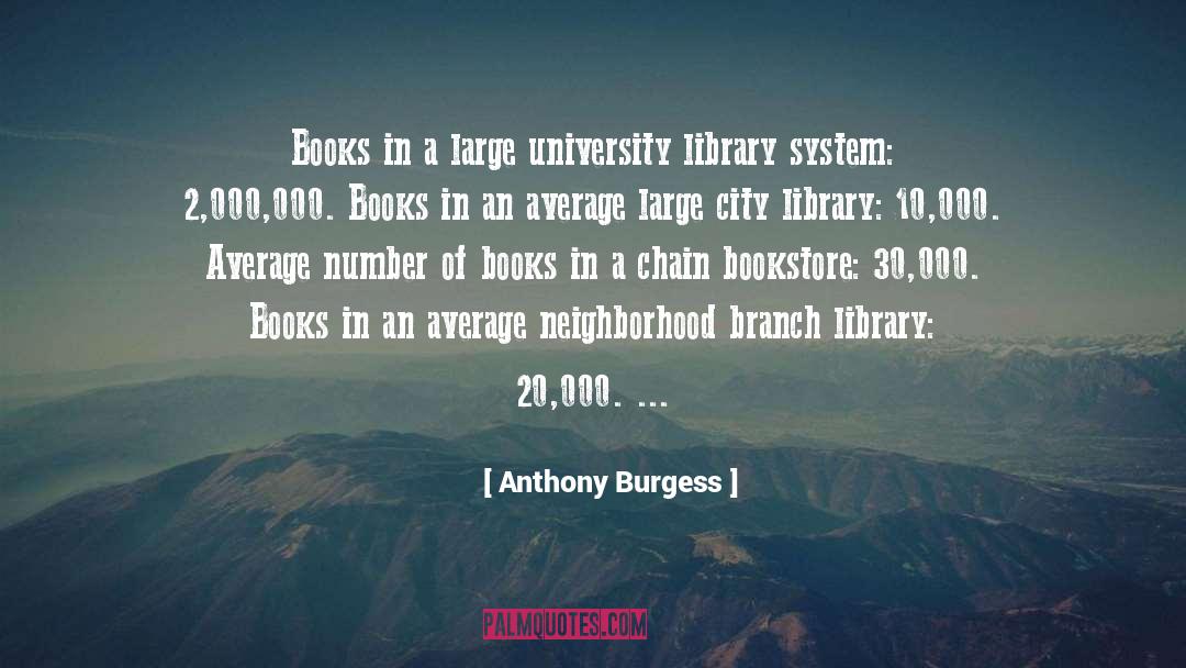 Bookstore quotes by Anthony Burgess