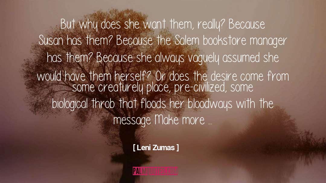 Bookstore quotes by Leni Zumas