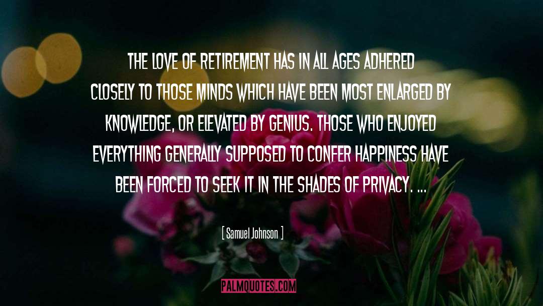 Boomer Retirement quotes by Samuel Johnson