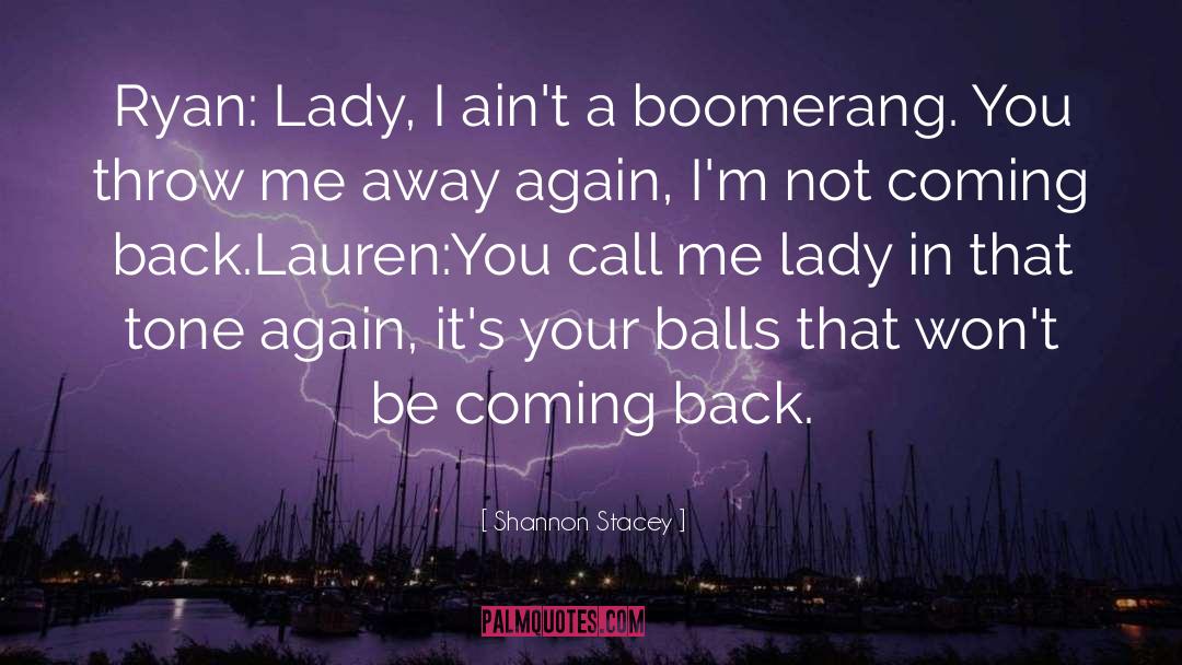 Boomerang quotes by Shannon Stacey