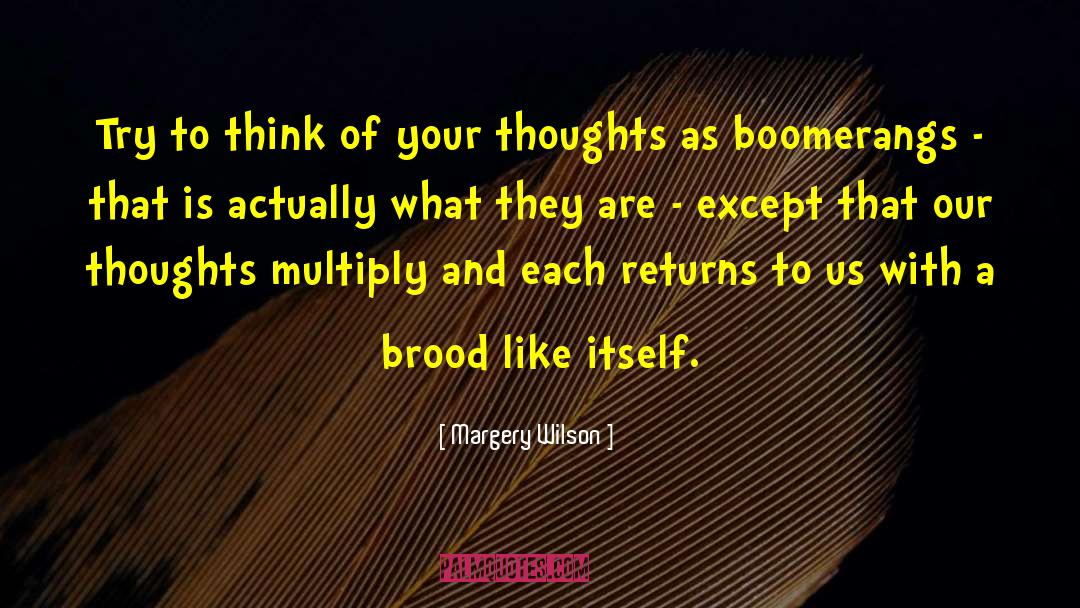 Boomerang quotes by Margery Wilson