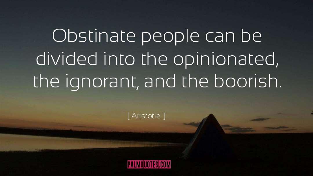Boorish quotes by Aristotle.