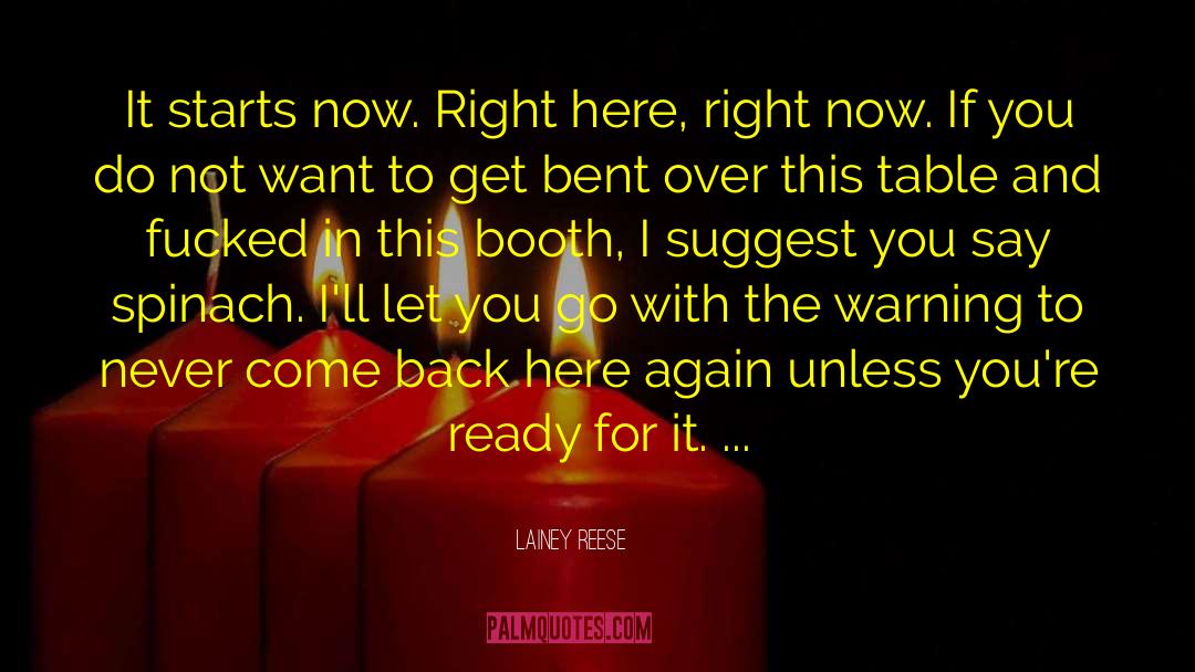 Booth quotes by Lainey Reese