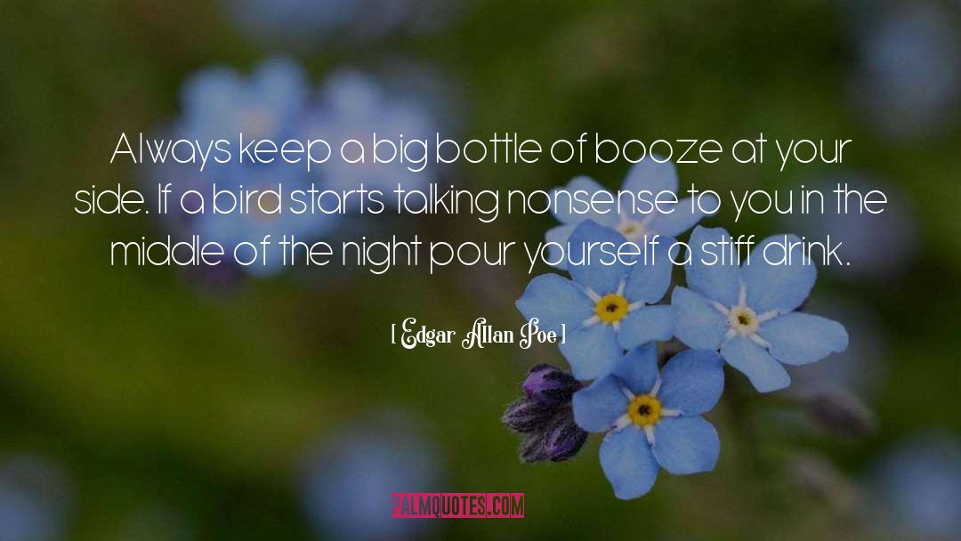 Booze quotes by Edgar Allan Poe