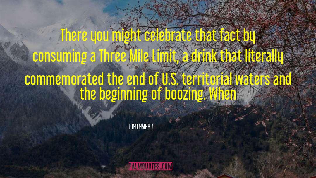 Boozing quotes by Ted Haigh
