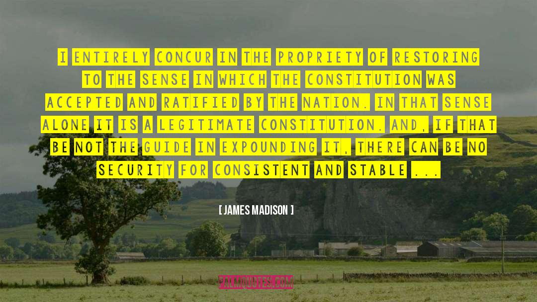 Border Security quotes by James Madison