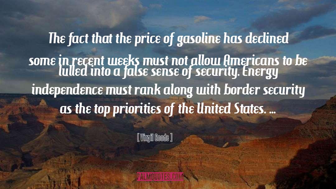 Border Security quotes by Virgil Goode