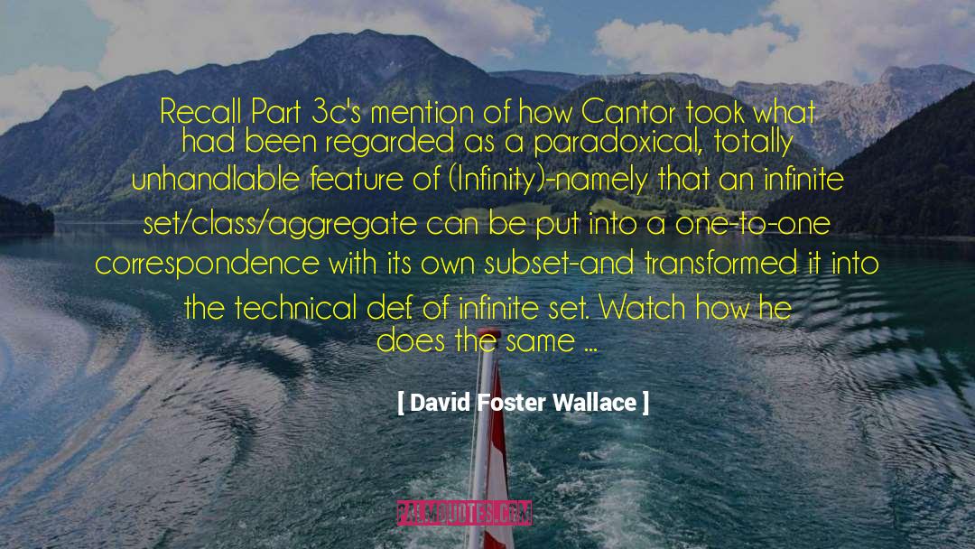 Borders Of Infinity quotes by David Foster Wallace