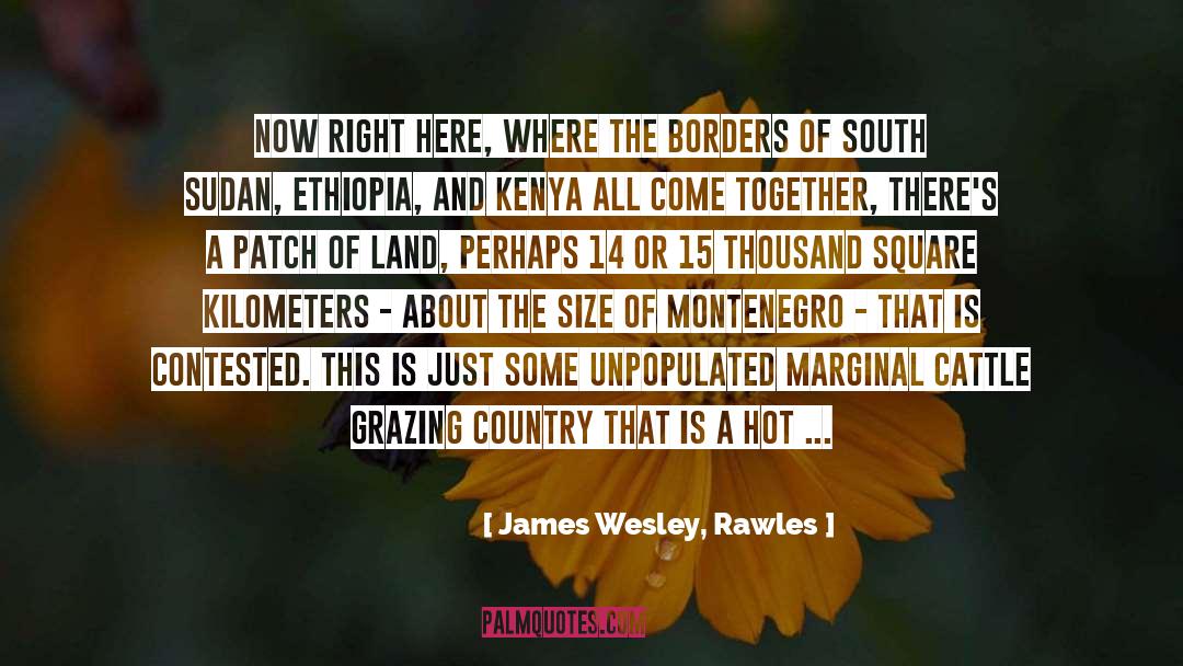 Borders quotes by James Wesley, Rawles