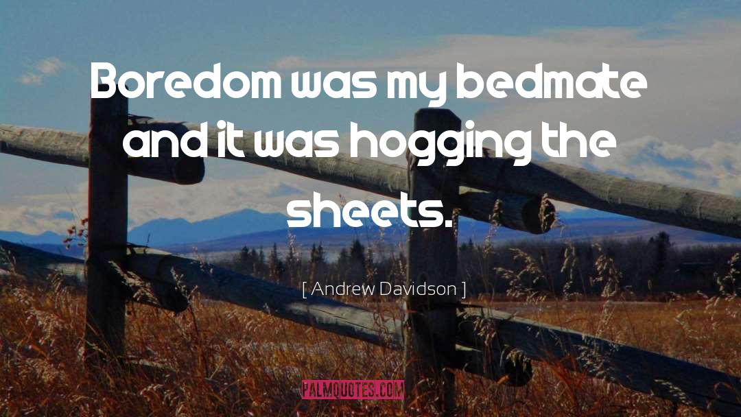 Boredom quotes by Andrew Davidson