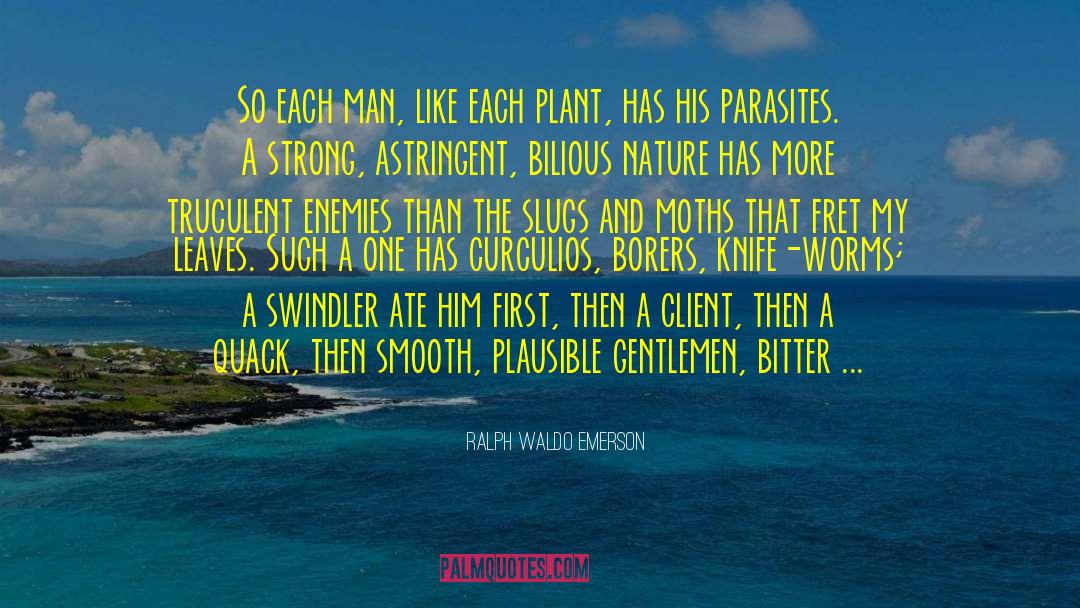 Borers Zucchini quotes by Ralph Waldo Emerson