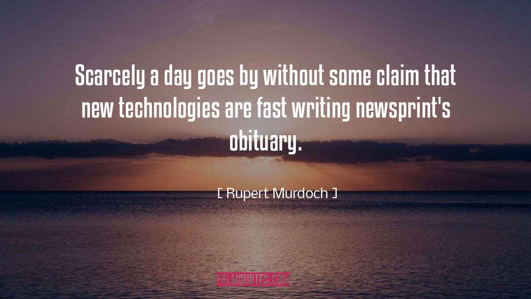 Borgstrom Obituary quotes by Rupert Murdoch