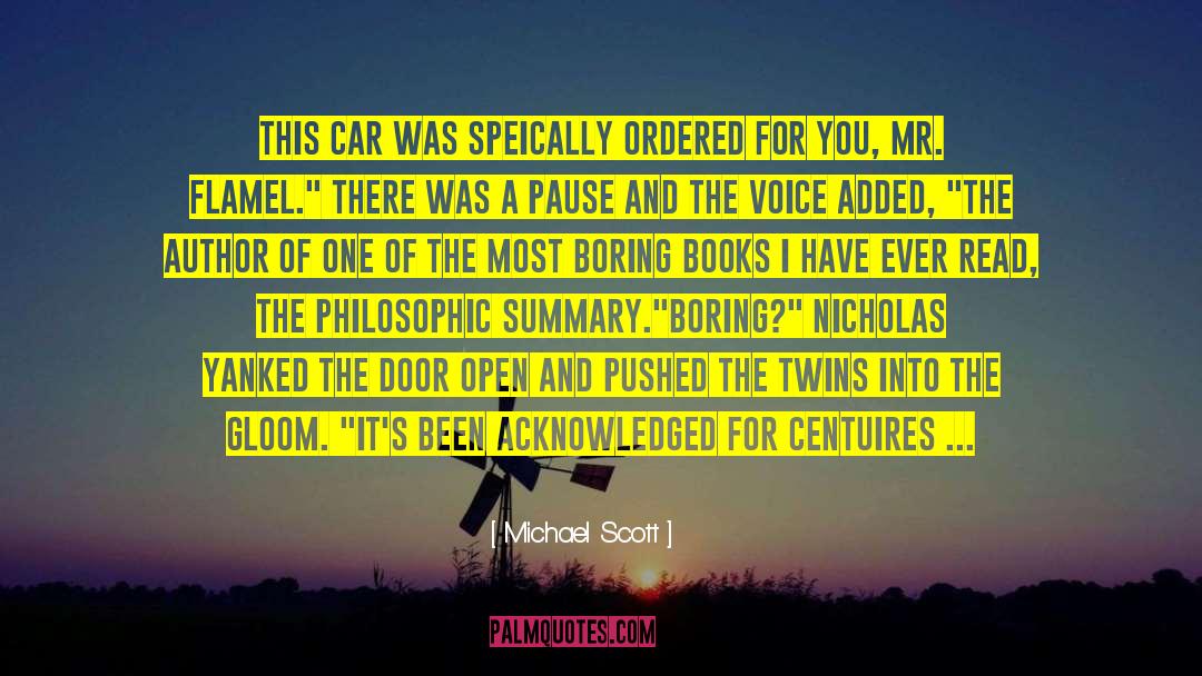Boring Books quotes by Michael Scott