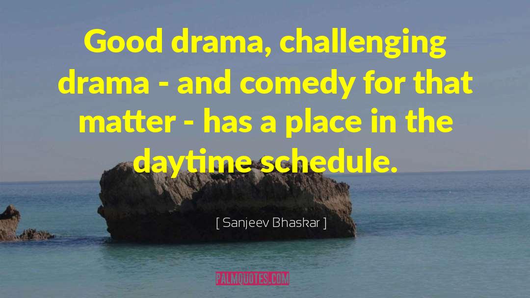 Boring Schedule quotes by Sanjeev Bhaskar