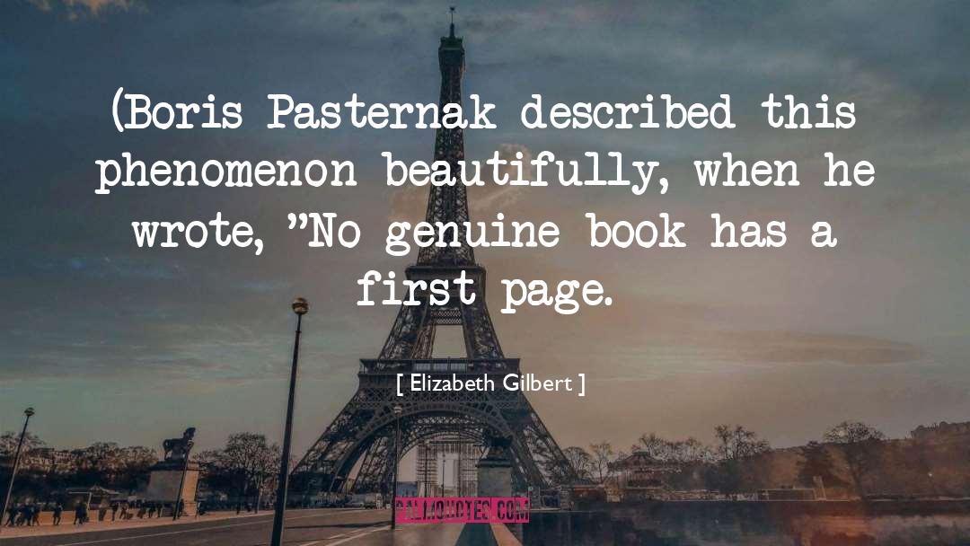 Boris Pasternak quotes by Elizabeth Gilbert