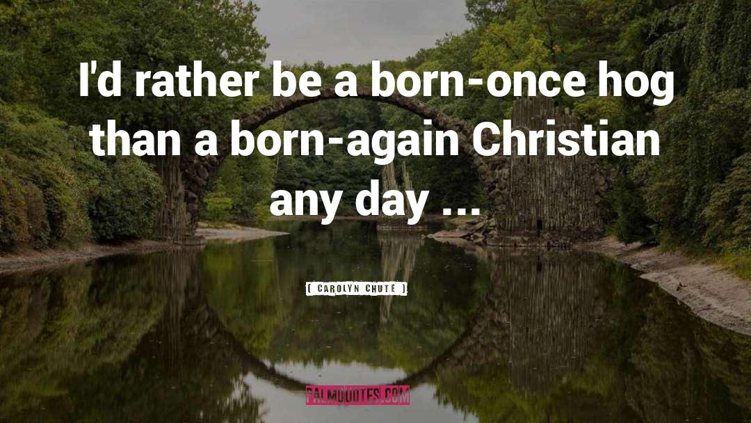 Born Again quotes by Carolyn Chute