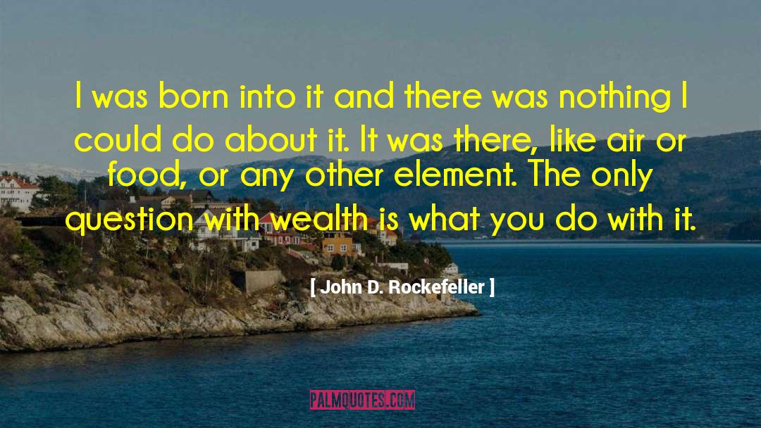 Born Into quotes by John D. Rockefeller