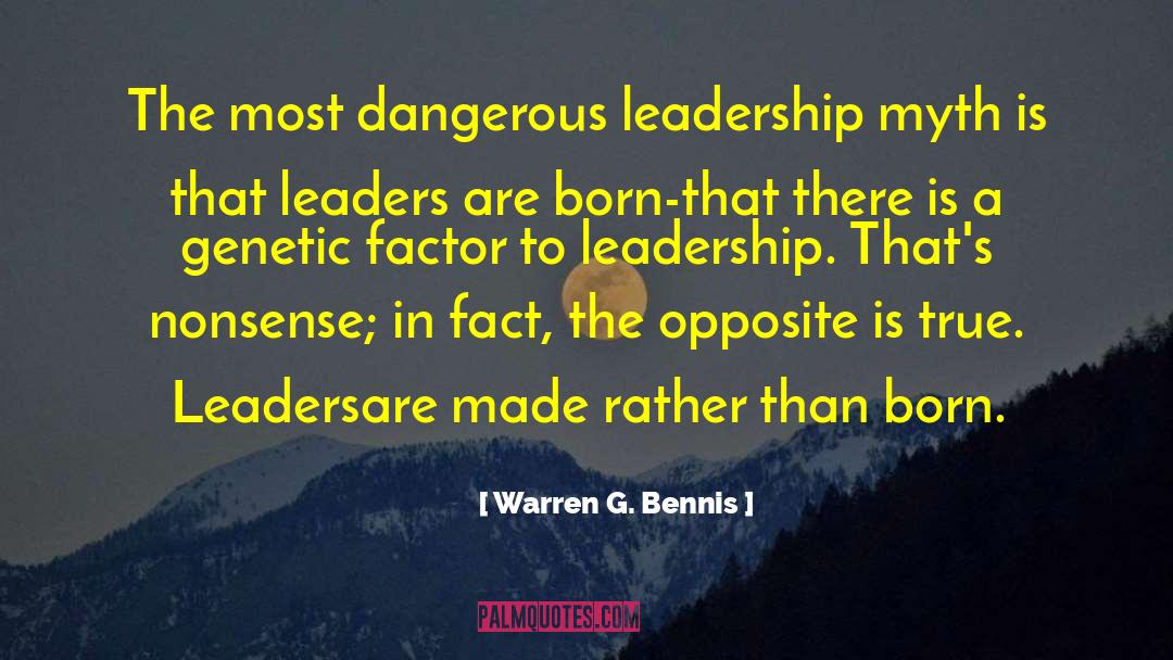 Born Leaders quotes by Warren G. Bennis