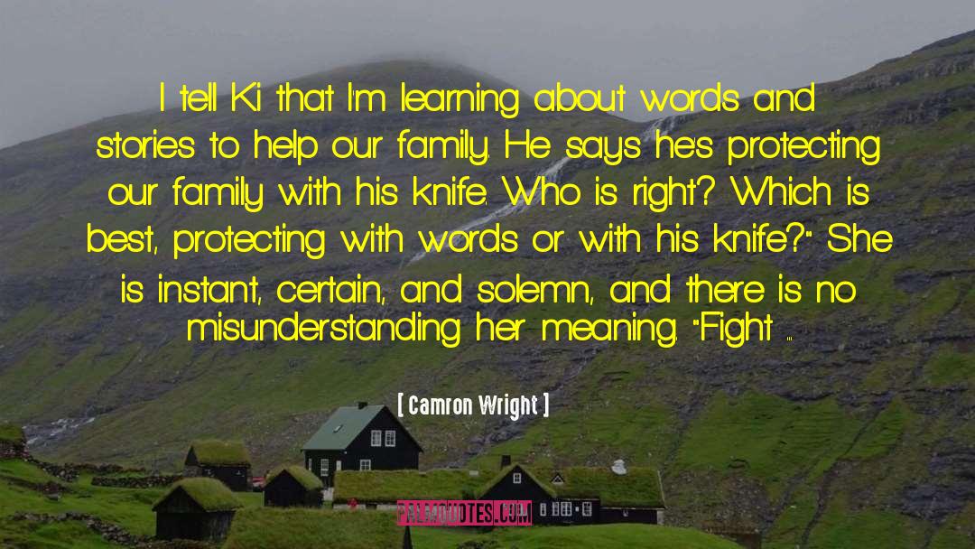 Born To Fight quotes by Camron Wright
