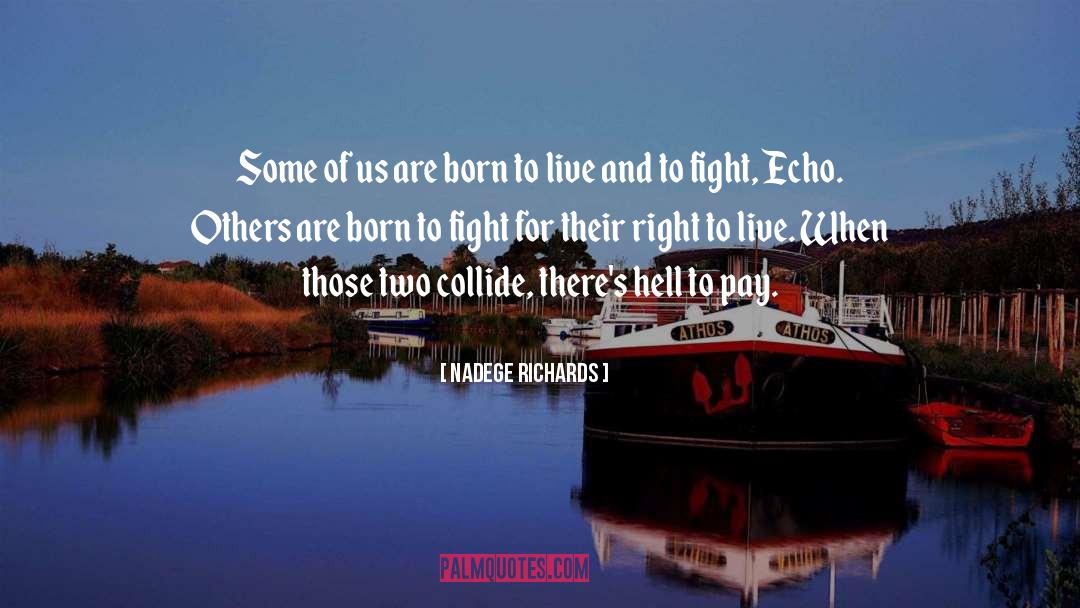 Born To Fight quotes by Nadege Richards